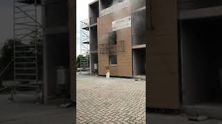 TÜV Rheinland tűzterjedés vizsgálat épülethomlokzaton