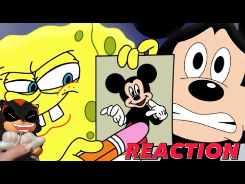 SPONGEBOB VS MICKEY MOUSE REMASTERED ( CARTOON BEATBOX BATTLES ) REACTION!!!