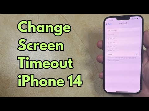 How to Change Screen Timeout on iPhone 14