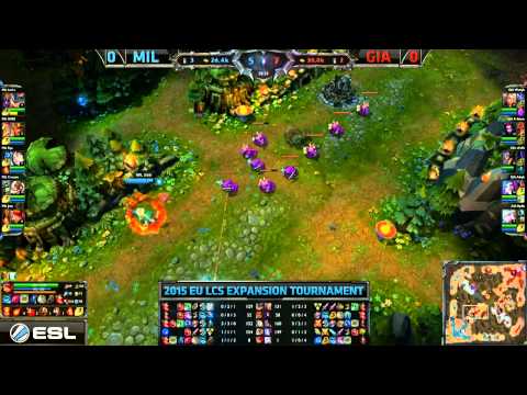 EU LCS Expansion 2015: MIL vs GIA G1 | Millenium vs Giants Gaming G1 (30.11.2014)
