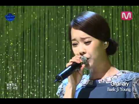 [K-POP] Mnet - M countdown, Baek Ji Young  - Ordinary