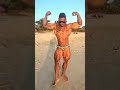 Muscle worship at the beach