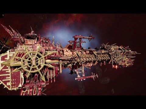 World Eaters vs Space Marines - Skalgrim Mod - Massive Battle - Battlefleet Gothic Armada 2