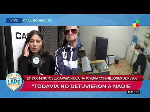 🔴MILLONARIO ROBO A UNA JOYERÍA EN GENERAL RODRÍGUEZ