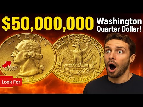 $50,000,000 Washington Quarter Dollar! Rare 1966 Coins Worth Money