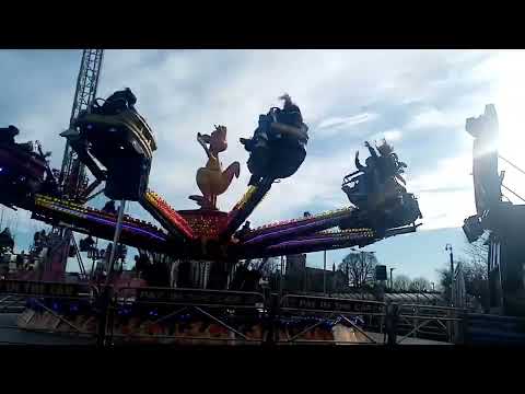 Trowbridge fun fair near Trowbridge train station