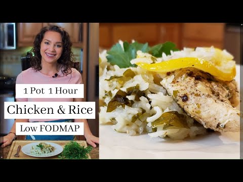 Lemon Herb Chicken and Rice | Low FODMAP | 1 Pot Meal