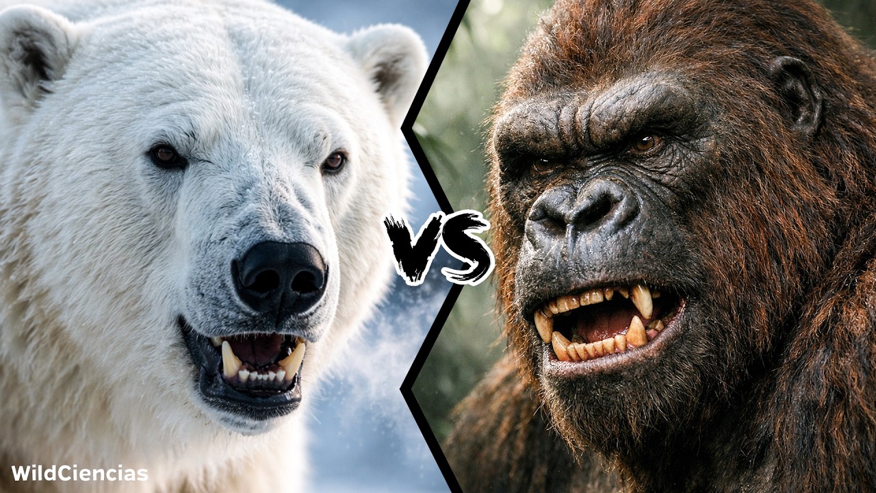 Polar Bear vs Gigantopithecus - Who Would Win a Fight?