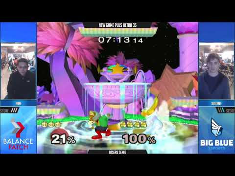 NGPU 35 SSBM - rime (Peach) vs. squible (Fox) - Melee LF