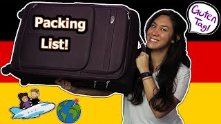 8 Things to Bring & NOT to Bring to Germany! (& Europe)