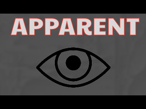 What Does APPARENT Means || Meanings And Definitions With Example in ENGLISH .