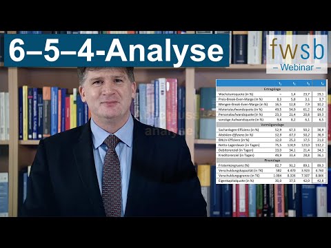 Abschlussanalyse (Bilanzanalyse): Beispiel zur Sechs-fünf-vier Analyse (15 Kennzahlen in 15 Minuten)