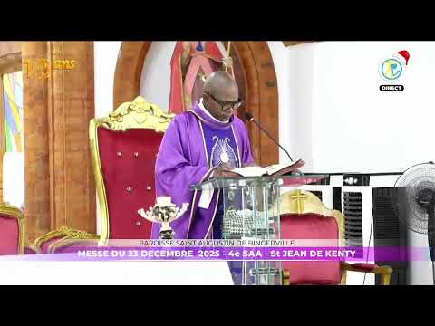 Messe de 6h15 du 23 décembre 2025 en direct de la paroisse Saint Augustin de Bingerville