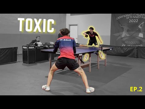 Antispin Veteran SHOCKS Young Table Tennis Player with TOXIC style