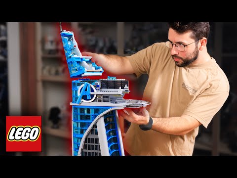 Building the LEGO Avengers Tower in 8 minutes!