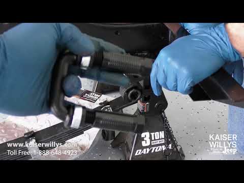 Greasable C-Shape Shackle Installation - Willys CJ-2A