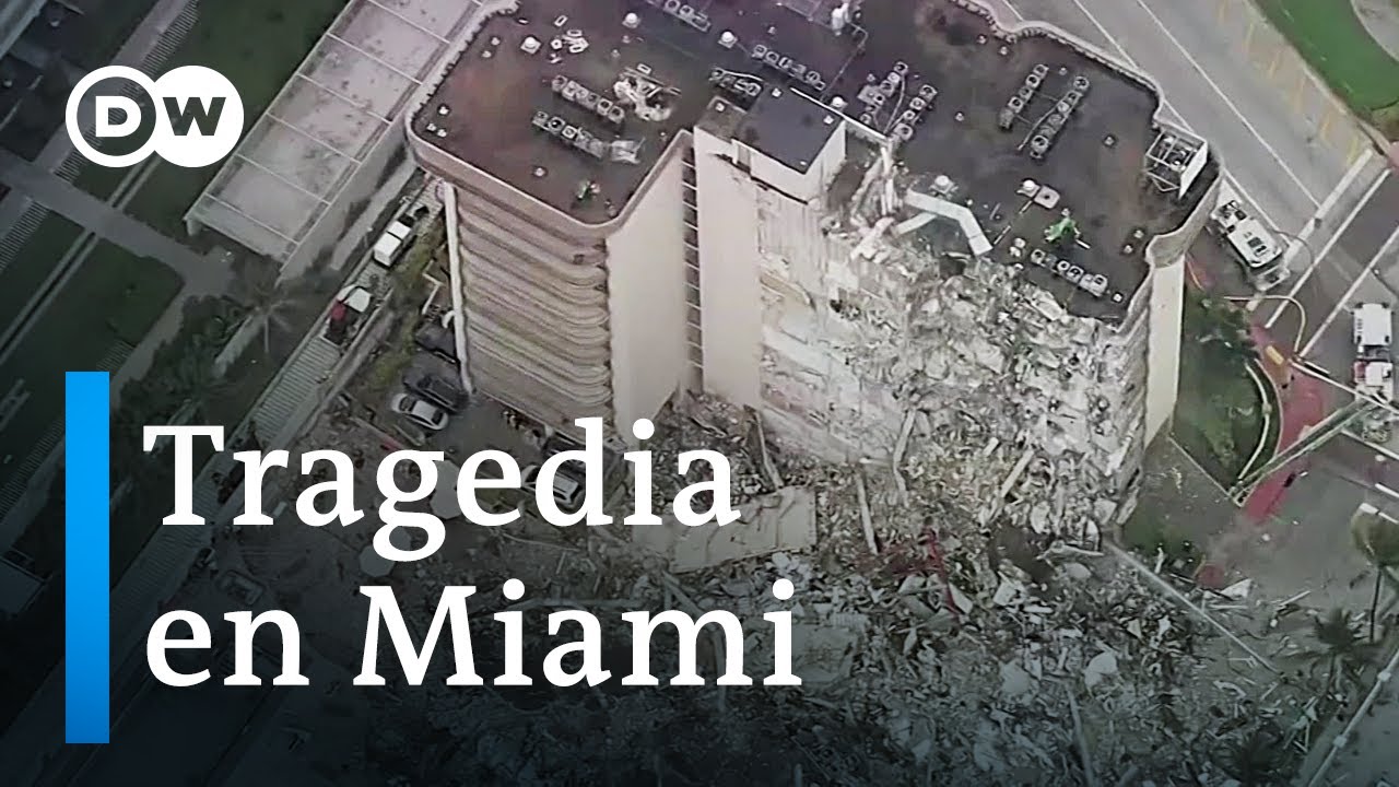 Unos 100 desaparecidos tras derrumbe en Miami