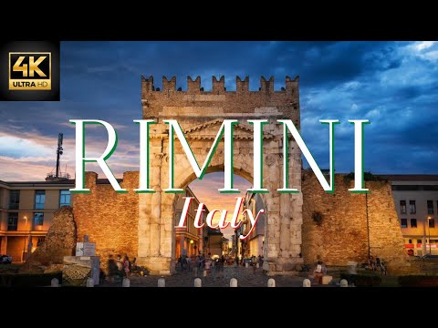 The Beautiful Italian city of Rimini Italy: 4k Aerial Drone Footage