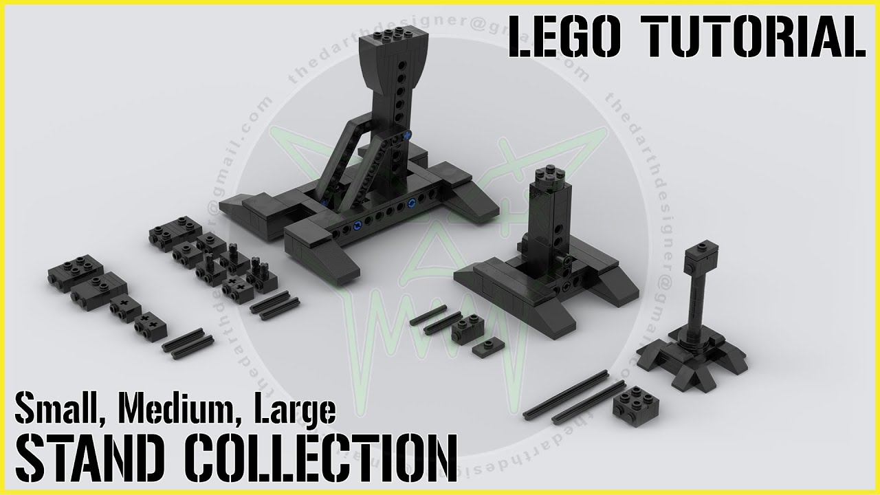 LEGO STAND TUTORIAL in different SIZES for any BUILD and scale!