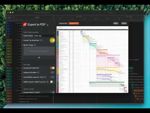 QuickPlan for macOS - Redesigned PDF Export