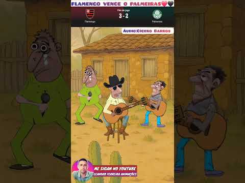 FLAMENGO 3 X 2 PALMEIRAS #humor #comedia #piadas #memes 