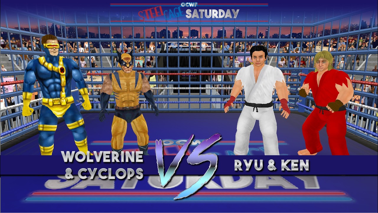 OCWF S1486 Wolverine & Cyclops VS Ryu & Ken