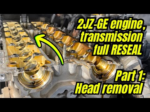 How to remove 2JZ-GE cylinder head | Lexus GS 300, IS 300, SC 300 | 2JZ-GE Rebuild Part 1