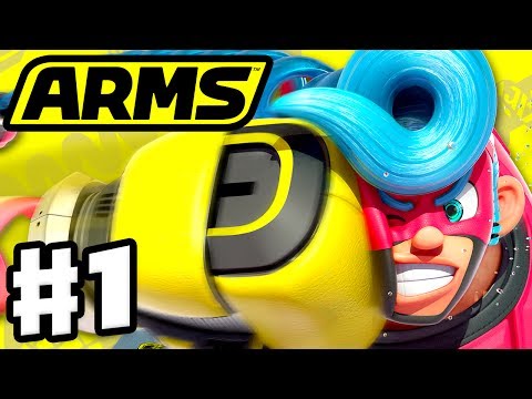 ARMS - Gameplay Walkthrough Part 1 - Spring Man Grand Prix! (Nintendo Switch)