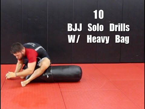 10 BJJ Solo Drills W/ Heavy Bag (Top Pressure And Movement)