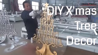 Decorate DIY Wooden Christmas Tree Cutting with CNC Router Woodworking