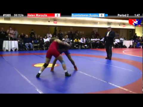 NYAC 55 KG / 121 lbs: Helen Maroulis vs. Bayambatseren Sundev