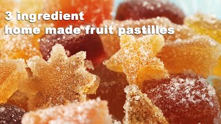 3 ingredient home made fruit pastilles