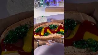 Hot Dog Slime Baking Kit #asmr #slime #baking