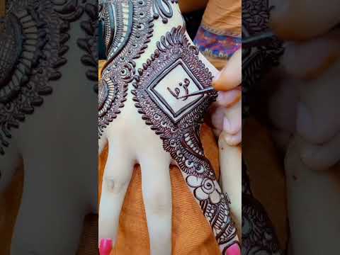 Muzamil❤️✨🌹🙈 Beautiful design 💕 #mehndidesigns #subcribemychannel #love