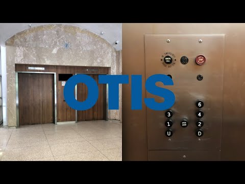 Absolute Treasures! AWESOME Original OTIS Black Button Traction Elevators-Sacramento, CA
