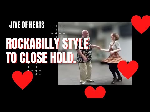 Basic Jive Dancing Rockabilly style to Close Hold. Including Shoulder Roll and 'Against the Grain'