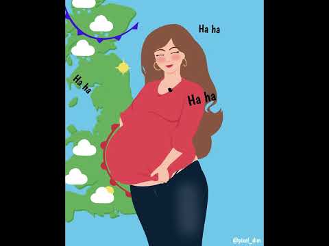 Eira "Weathergirl OC" DimMini Pregnancy Animation #shorts