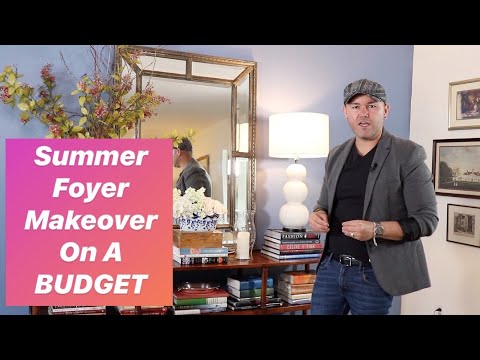 How To Make Over The Foyer For Summer  (shop your home for decor) Video