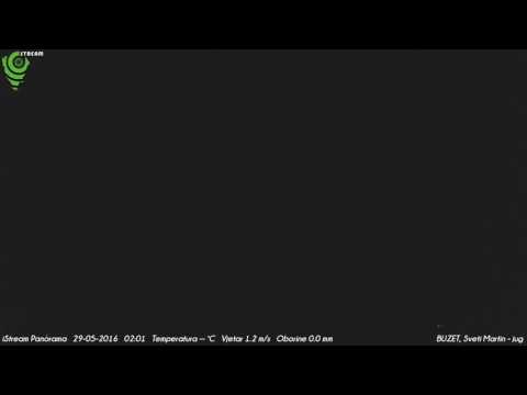 Buzet, Sveti Martin - jug 28-05-2016 Night HD TimeLapse