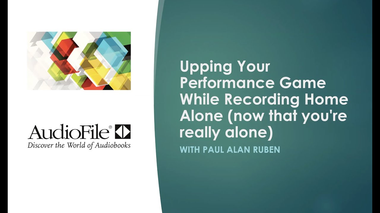 AudioFile presents Fiction Audiobook Narration Webinar with Paul ...