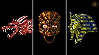 [FC] All Exclusive Bosses: Intruder, Giga & Tutankhamon イントルーダ ギーガ ツタンカーム Salamander 沙サ羅ラ曼マン蛇ダ [4K]