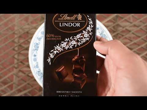 LINDT LINDOR DARK CHOCOLATE 60% COCOA CHOCOLATE SHELL 18 INDIVIDUAL PIECES