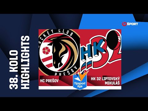38. kolo: HC Prešov - HK 32 Liptovský Mikuláš 3:2 pp (2:1, 0:0, 0:1, 1:0)