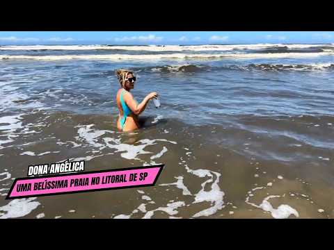 UMA  BELÍSSIMA PRAIA NO LITORAL DE São Paulo 🌊🌴