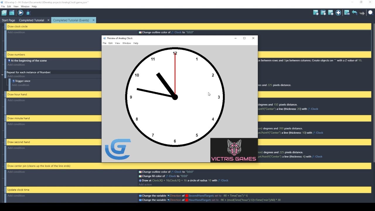 How can I add a clock - How do I...? - GDevelop Forum