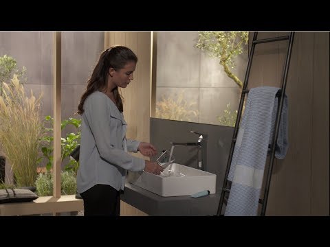 Lifestyle: Single lever basin mixer 260 with loop handle for washbowls with push-open waste set 1