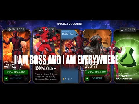 Boss Rush Pool’s Gambit - Marvel Contest of Champions
