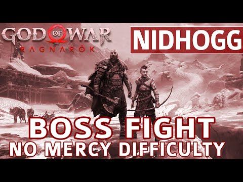 God of War Ragnarok - Nidhogg Boss Fight (No Mercy Difficulty)