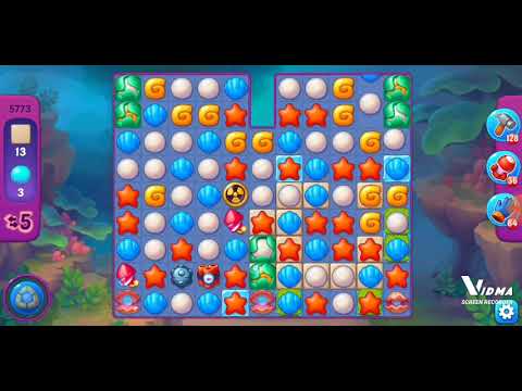 Fishdom. 5773 super hard level no boosters and diamonds - 12 moves