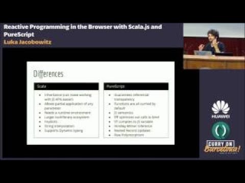 Luka Jacobowitz Reactive Programmingin the Browser with Scala.js and PureScript